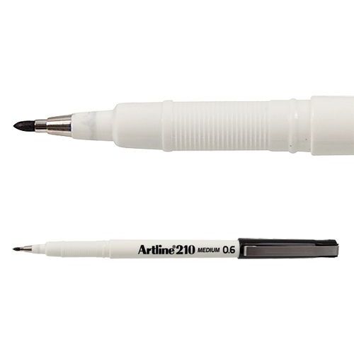 Artline 210 Writing Pen 0.6mm Black | Each
