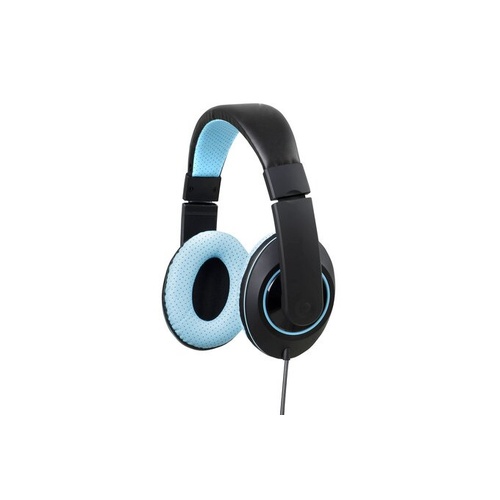 Kensington Over Ear Headphones with Inline Microphone & Vol Control Blue