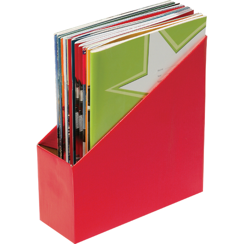 Marbig Book Box Small 90mmWx250mmDx270mmH -Red