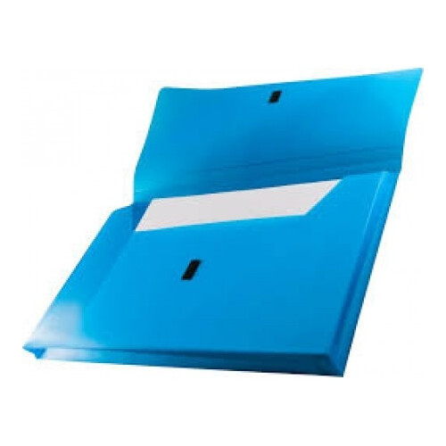 Osmer Plastic Document Wallets Foolscap Blue (Polypick)