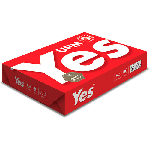 'Yes' Copy Paper A4 80gsm White Ream of 500 Sheets