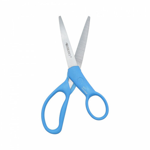 Westcott 178mm (7") Blue Handle Anti-Microbial Scissors Left & Right Handed
