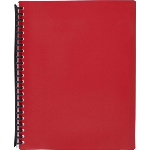 A4 PP Refillable Display Book 20 pocket Red