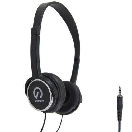 Shintaro Stereo Headphones KIDS Black (No Microphone)