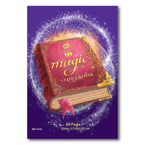 Olympic Magic Story Book ST124i A4 48p 12mm (2/3 Ruled 1/3 Plain)