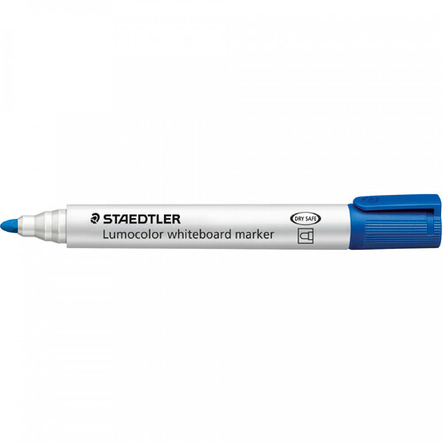 Staedtler 351 Drysafe Bullet Whiteboard Marker Blue